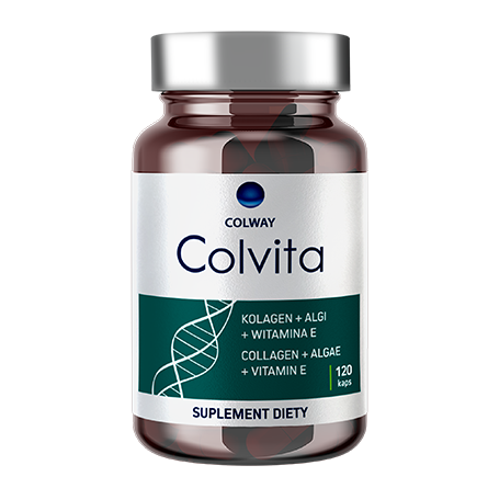 Colvita 120 kapsułek Kolagen + Alg + Witamina E
