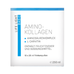 Amino Kolagen 250ml | 10 ampułek | L-karnityna + Witamina | LIFE LIGHTB6