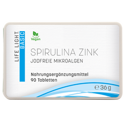 Spirulina Cynk 90 tabletek Naturalny Cynk - Tajwańska Jakość