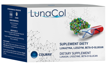 LunaCol Colway 60 kapsułek - Lunazyna Lizozym Beta-D-Glukan