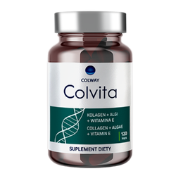 Colvita  | Kolagen rybi + Algi + Witamina E | 60 Kapsułek  | COLWAY