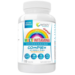 Multiwitamina Junior |Witamina B COMPLEX + ADEK+ Wit C DO SSANIA |120 szt.