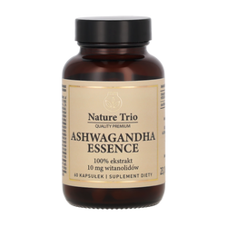 Ashwagandha Essence 60 kapsułek|Ekstrakt standaryzowany na 10mg witanolidów
