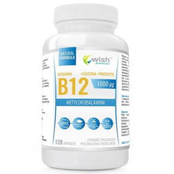 Witamina B12 1000mcg Metylokobalamina +Leucyna + Prebiotyk 120 kapsułek