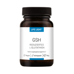 GSH zredukowny L- glutation 60 kapsułek | Life Light | Witamina E