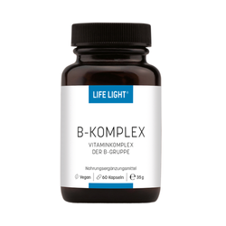 Witamina B Komplex |60 kapsułek |B1 B2 B3 B4 B5 B6 B7 B8 B9 B12| LIFE LIGHT
