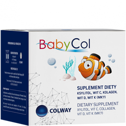 BabyCol 60 pastylek | Colway | Ksylitol Kolagen | Witaminy D + K + C