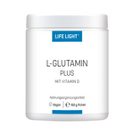 L-Glutamina Plus 150 g | L- glutamina w połączeniu z Witaminą D  | LIFE LIGHT
